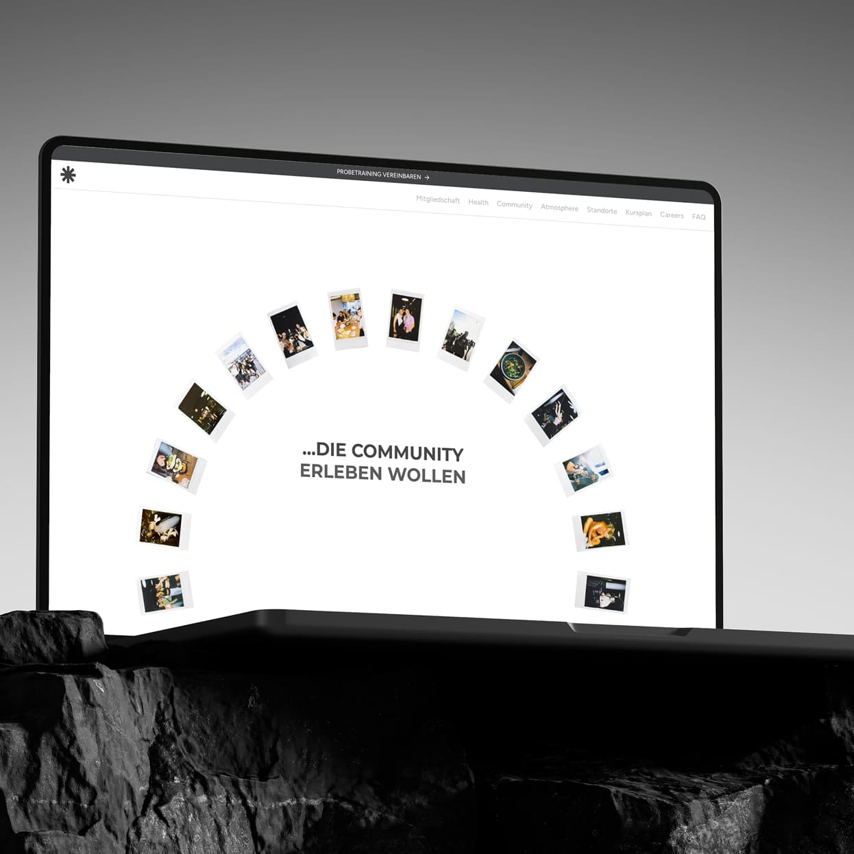 TRU Fitness community page on a desktop display